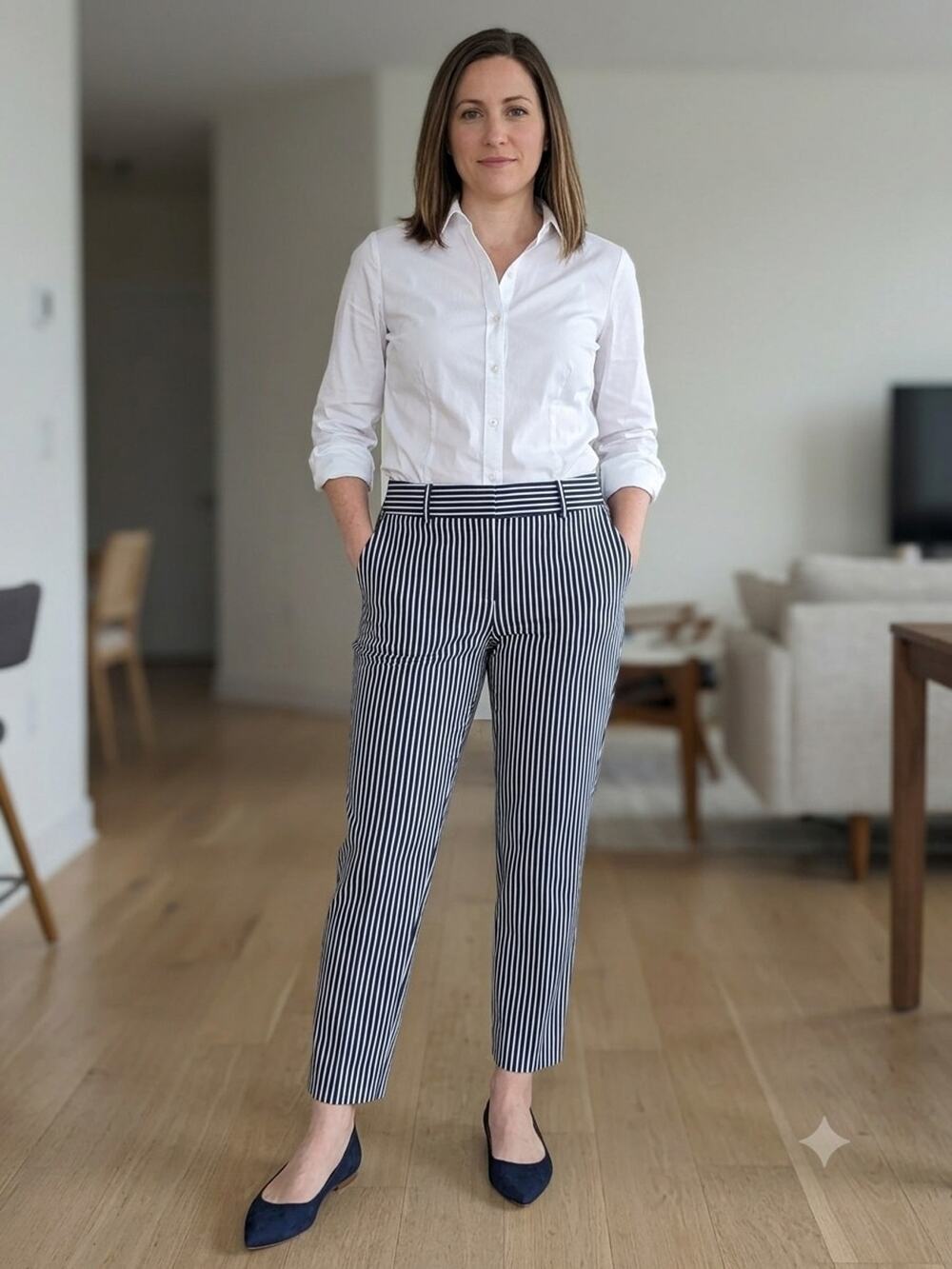 New Ann Taylor Striped Trousers size 12